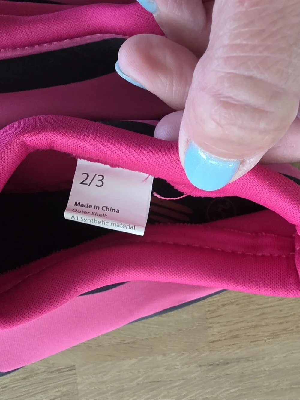 RBX Girls Pink and Black Aqua Socks Slip-On Water Shoes Sz Large 2/3 EUC